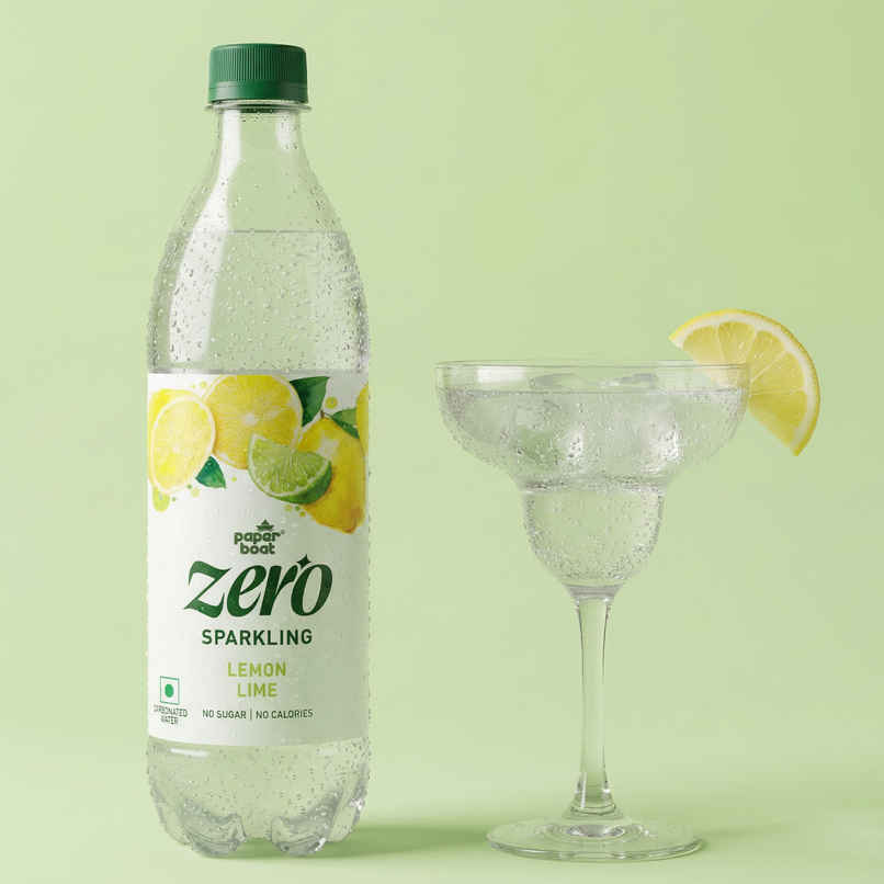 Paper Boat Zero Sugar Lemon Lime Sparkling Water | Sugar Free Cold Drink