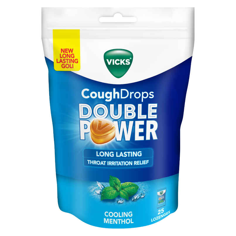 Vicks Cough Drops Double Power (Cooling Menthol)