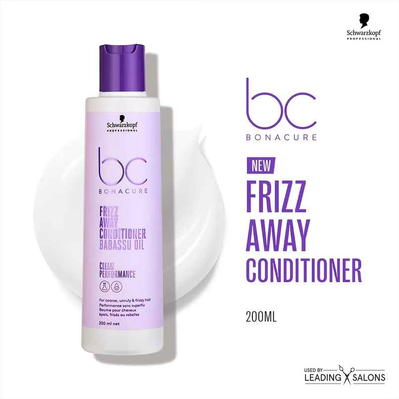 Schwarzkopf Professional Bonacure Frizz Away Conditioner With Babassu Oil With Vegan Keratin