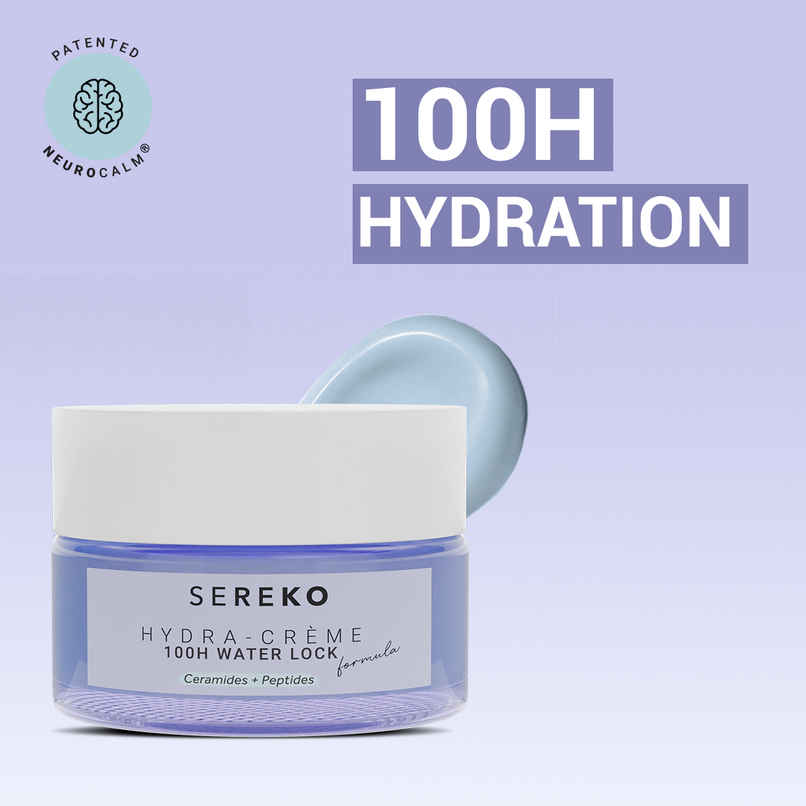 SEREKO HydraCreme 100H Water Lock Formula Ceramides&Peptides Barrier Repair Moisturizer