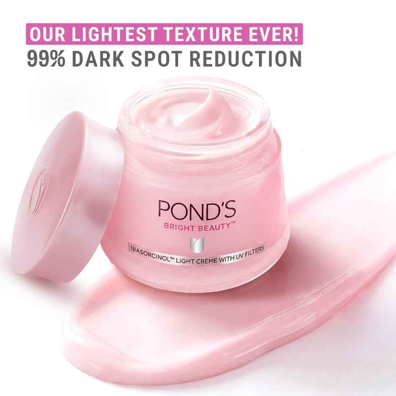 Pond's Bright Beauty Light Cream With Uv Filter, Niasorcinol, Fades Dark Spots, Brightens Skin, 35G Pond's Bright Beauty Light Cream With Uv Filter, Niasorcinol, Fades Dark Spots, Brightens Skin, 35G