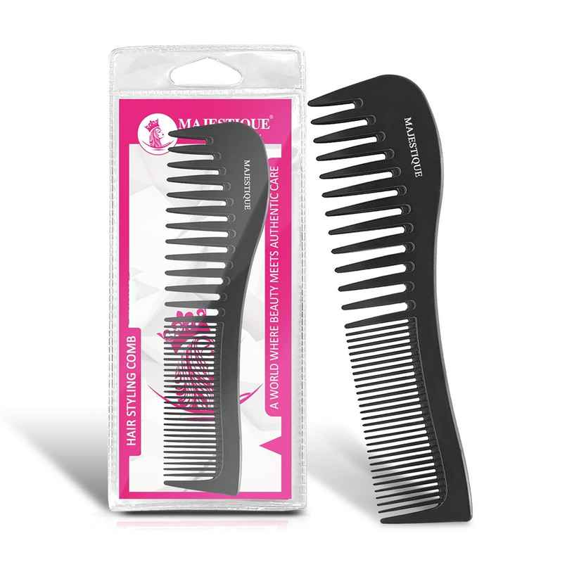 Majestique Professional 7.4 Inch Big Anti-Static Comb | Suitable for All Hair Types | Black Majestique Professional 7.4 Inch Big Anti-Static Comb | Suitable for All Hair Types | Black