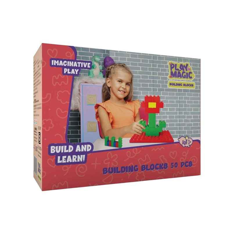 PlayMagic Building Blocks 50 Pcs | DIY Educational Construction Puzzle Toy Set PlayMagic Building Blocks 50 Pcs | DIY Educational Construction Puzzle Toy Set