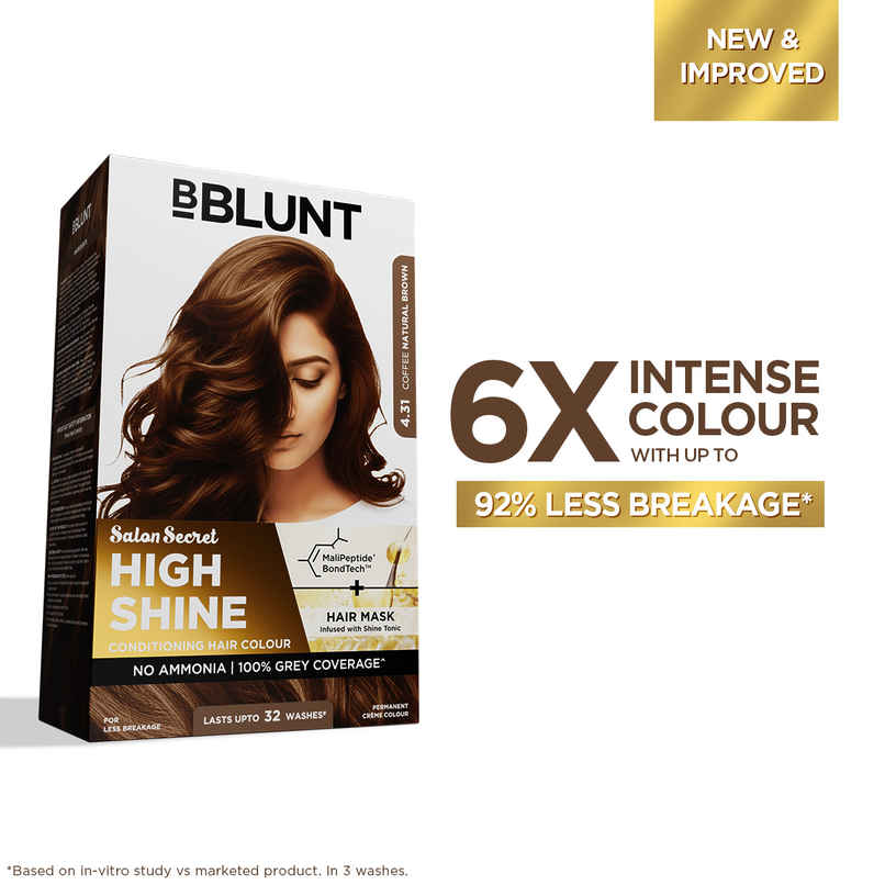 Bblunt Salon Secret High Shine Conditioning Hair Colour | Coffee Natural Brown Bblunt Salon Secret High Shine Conditioning Hair Colour | Coffee Natural Brown