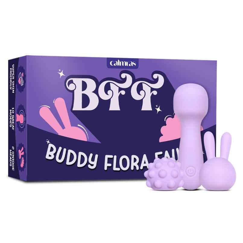 Calmras Bff Intimate Massager With 2 Detachable Heads