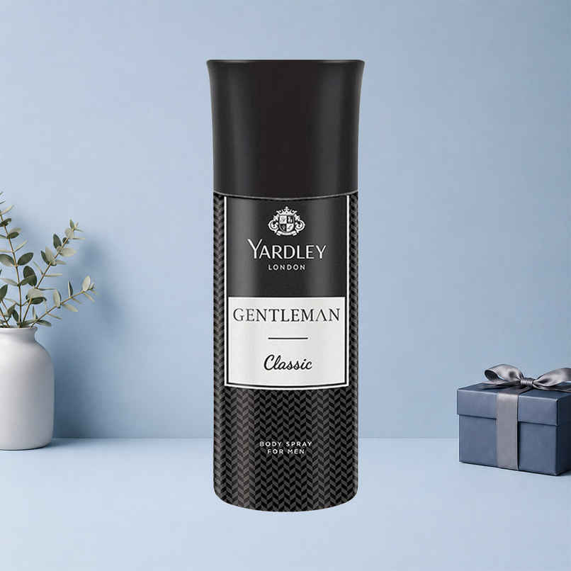 Yardley London Gentleman Classic Body Deodorant for Men With Fresh Woody Fougere Notes