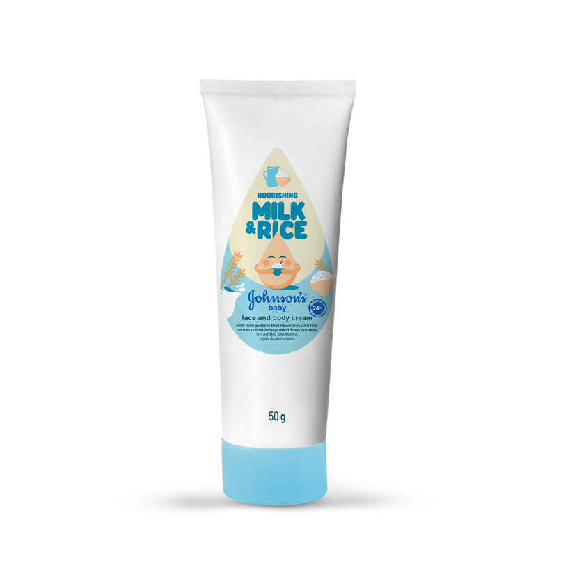Johnson's & Johnson's Baby Nourishing Milk & Rice Face & Body Cream