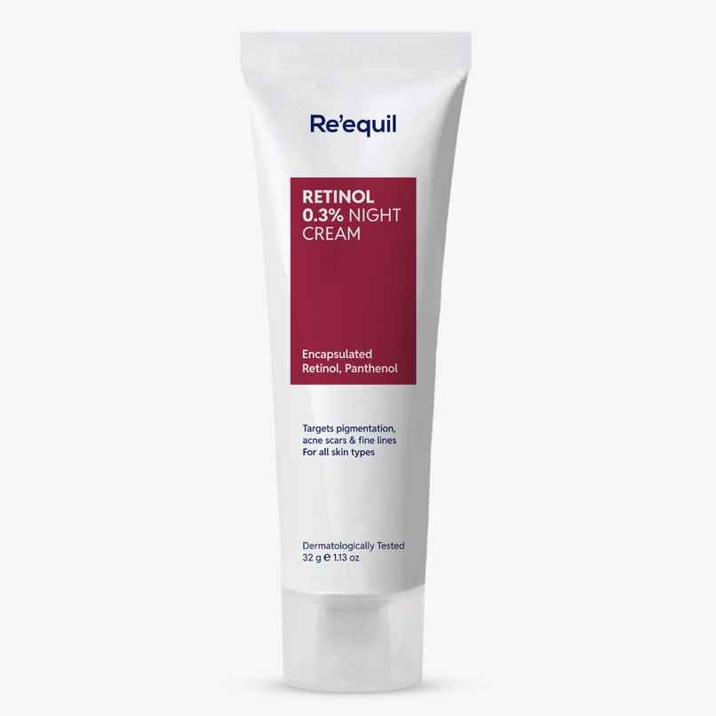 Re'Equil 0.3% Retinol Night Cream | Improves Skin Texture | Reduces Acne | For All Skin Types