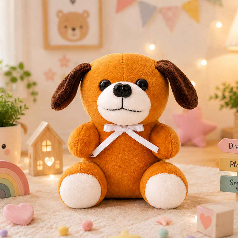 ToyTales Jack Dog Plush Toy | Stuffed Animal Soft Toy | Birthday Gift for Kids | Gift Baby | 15cm