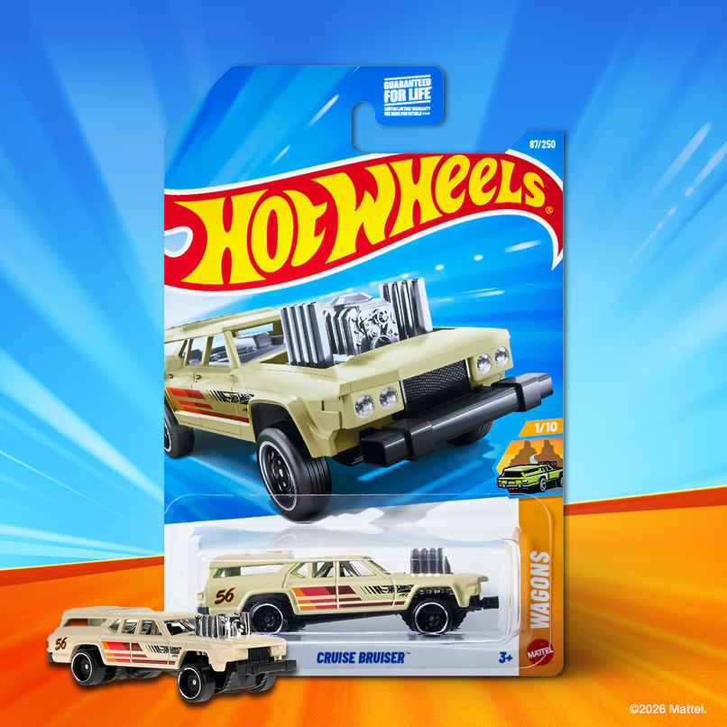 Hot Wheels Worldwide Basic Car HW CRUISE BRUISER Toy Car for Kids and Collectors