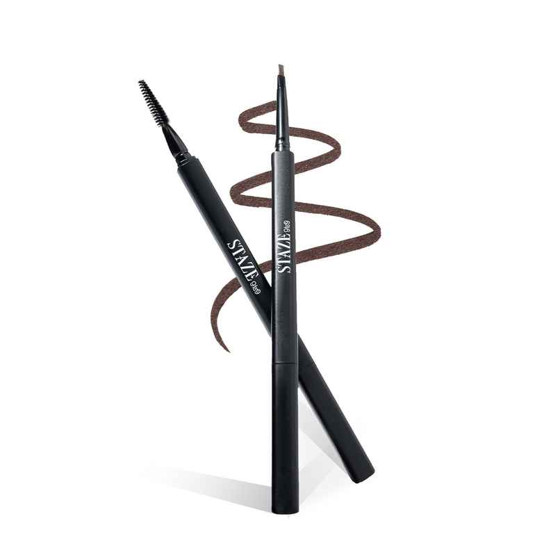Staze Instant Brow Definer Pen with Spoolie |01 Natural Brown