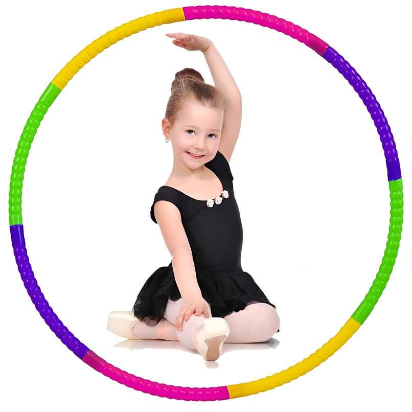 Toyshine Detachable 8-Hulla Hoop, Colorful Ring for Kids, Dance, Gymnastics & Exercise