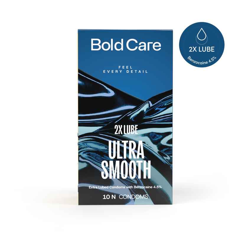 Bold Care 2X Extra Lubricated Delay Condoms with 4.5% Benzocaine Bold Care 2X Extra Lubricated Delay Condoms with 4.5% Benzocaine
