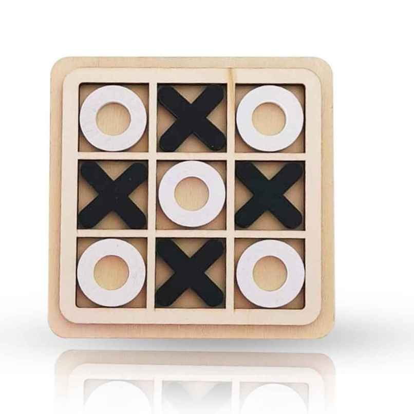 Fablue Multicolor Wooden Tic Tac Toe Xo Game - Cross And Zero Game Toy For Kids And Adults | Assorted Fablue Multicolor Wooden Tic Tac Toe Xo Game - Cross And Zero Game Toy For Kids And Adults | Assorted