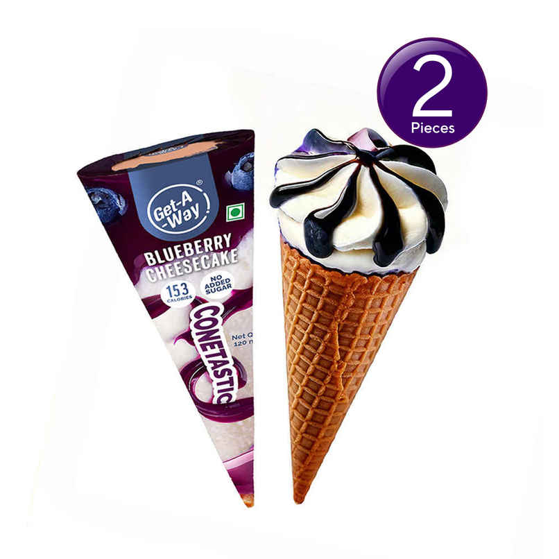 Get-A-Way Blueberry Cheesecake Cone | Zero Added Sugar Combo Get-A-Way Blueberry Cheesecake Cone | Zero Added Sugar Combo