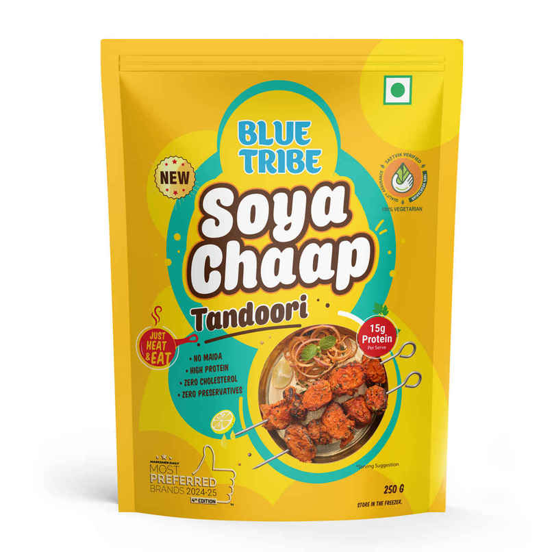 Blue Tribe | Ready To Eat Tandoori Soya Chaap | No Maida 