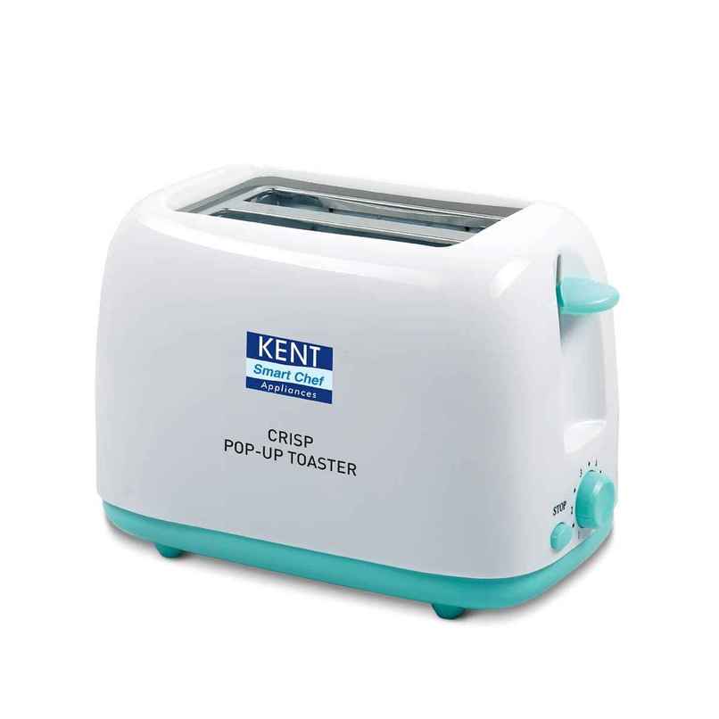 Kent 16105 Crisp Pop Up Toaster 650 Watts | 2 Slice Automatic Pop Up Electric Toaster - White Kent 16105 Crisp Pop Up Toaster 650 Watts | 2 Slice Automatic Pop Up Electric Toaster - White