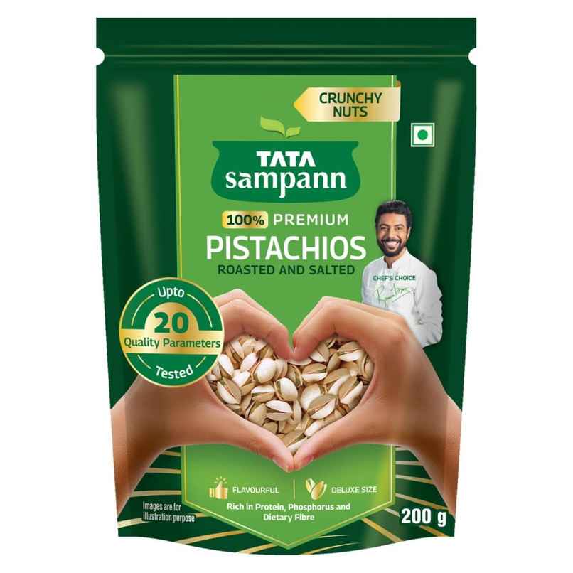 Tata Sampann Authentic Iranian Pistachios Roasted & Salted