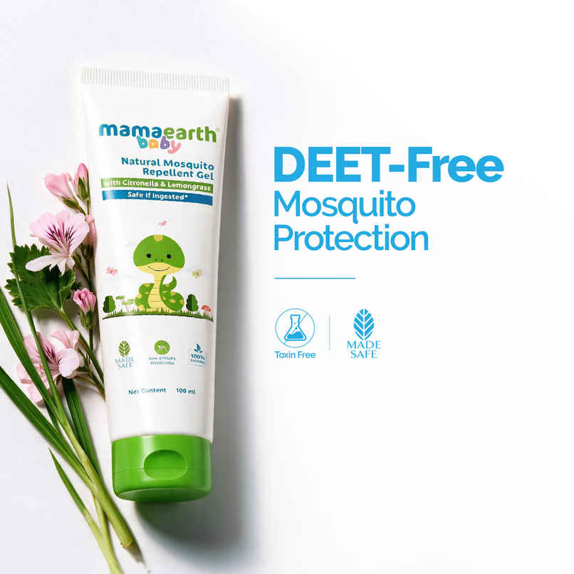 Mamaearth Natural Mosquito Repellent Gel | Protects From Dengue, Malaria & Chikungunya
