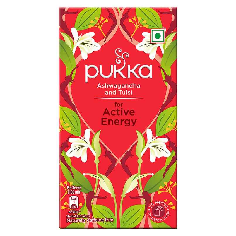 Pukka Ashwagandha & Tulsi for Active Energy I Herbal Infusions Pukka Ashwagandha & Tulsi for Active Energy I Herbal Infusions