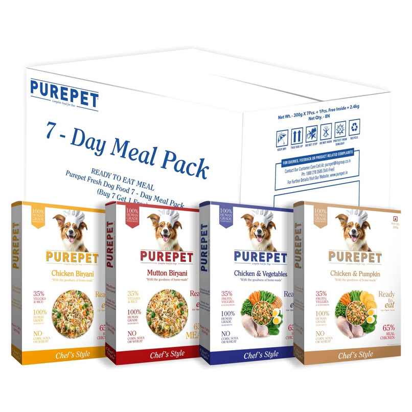 Purepet Fresh Wet Dog Food Combo Biryanis | High Protein No Preservatives