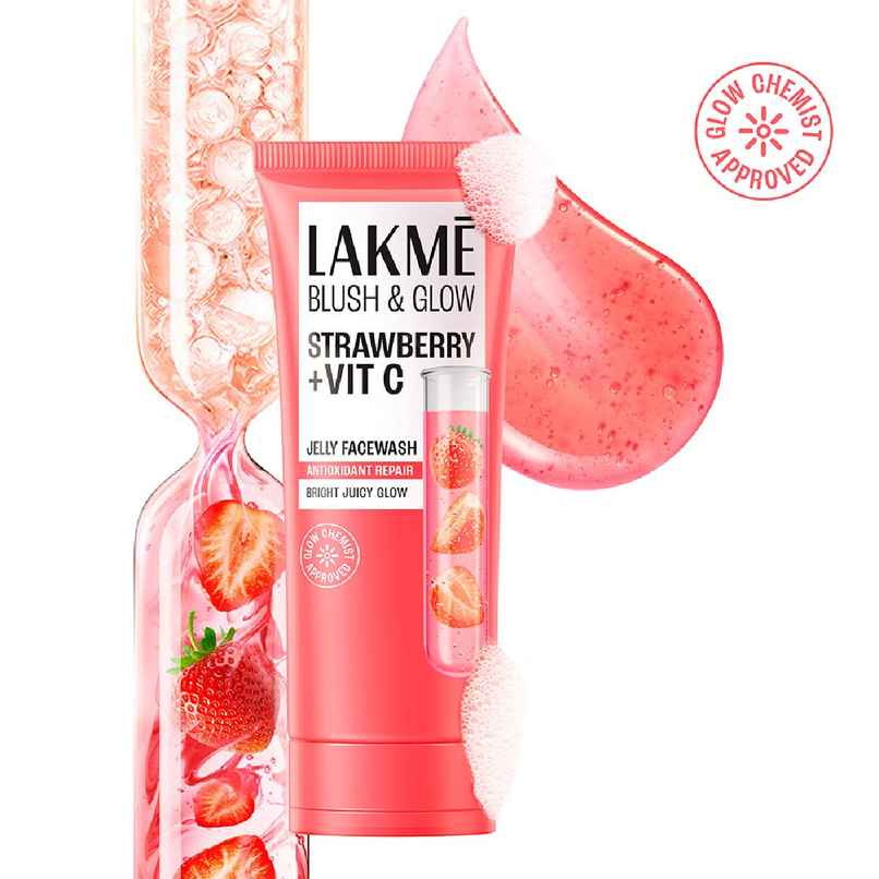 Lakme Blush & Glow Strawberry Freshness Gel Face Wash Lakme Blush & Glow Strawberry Freshness Gel Face Wash