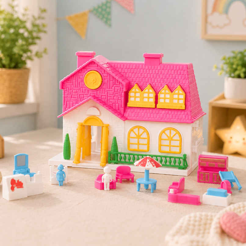 Toytales Funny Doll House Small | Play Set Toys | Gift For Girls | Birthday Gift
