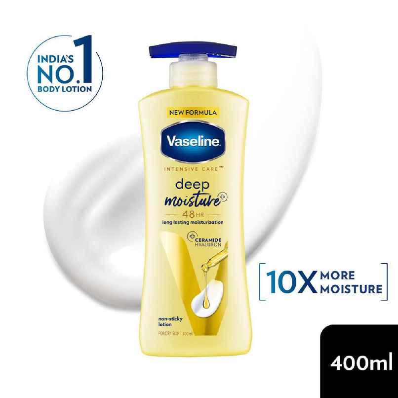 Vaseline Deep Moisture Body Lotion With Ceramide Hyaluron | 10X More Moisture| For Dry Skin