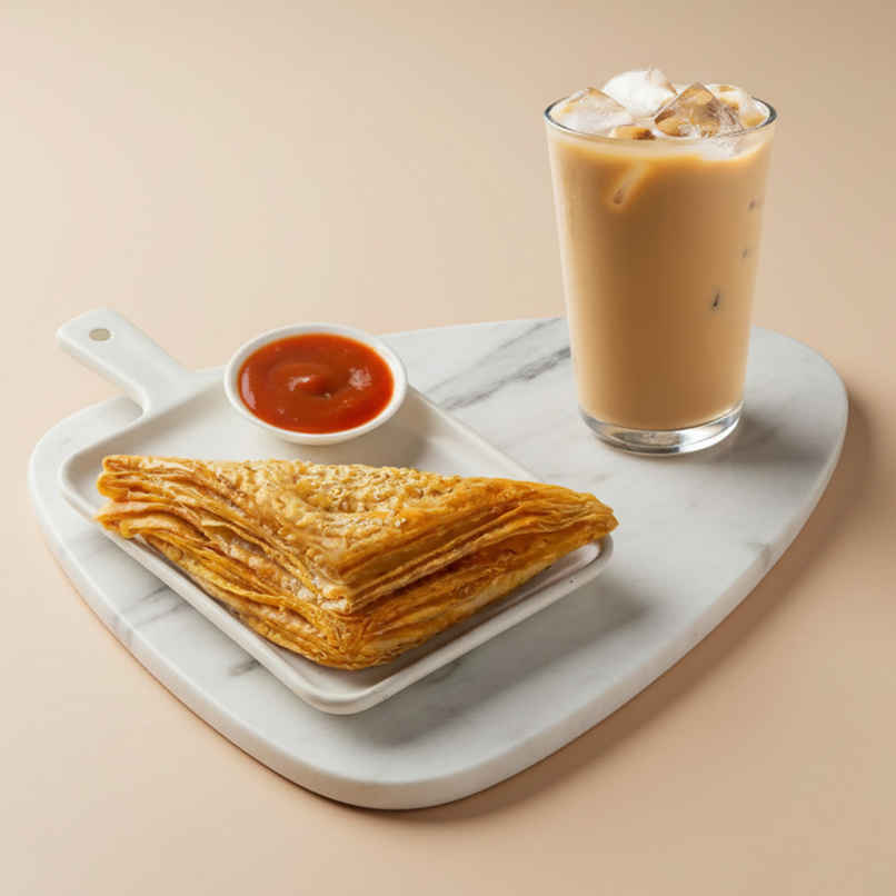 Chicken Puff (1pc) & 250 Ml Cold Coffee (1pc) Combo Chicken Puff (1pc) & 250 Ml Cold Coffee (1pc) Combo