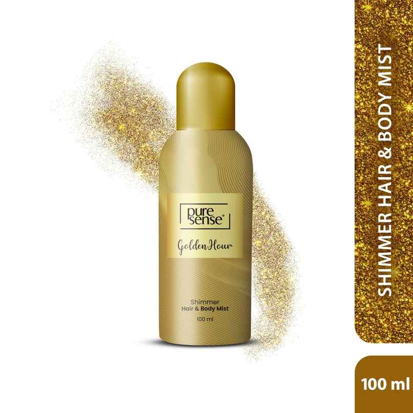 Puresense Golden Hour All Day Hair And Long Lasting Fragrance Shimmer Body Mist - For Women