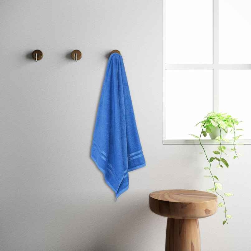 Welspun Solid Navy Blue 100% Cotton Quik Absorbent Bath Towel For Men And Women Welspun Solid Navy Blue 100% Cotton Quik Absorbent Bath Towel For Men And Women