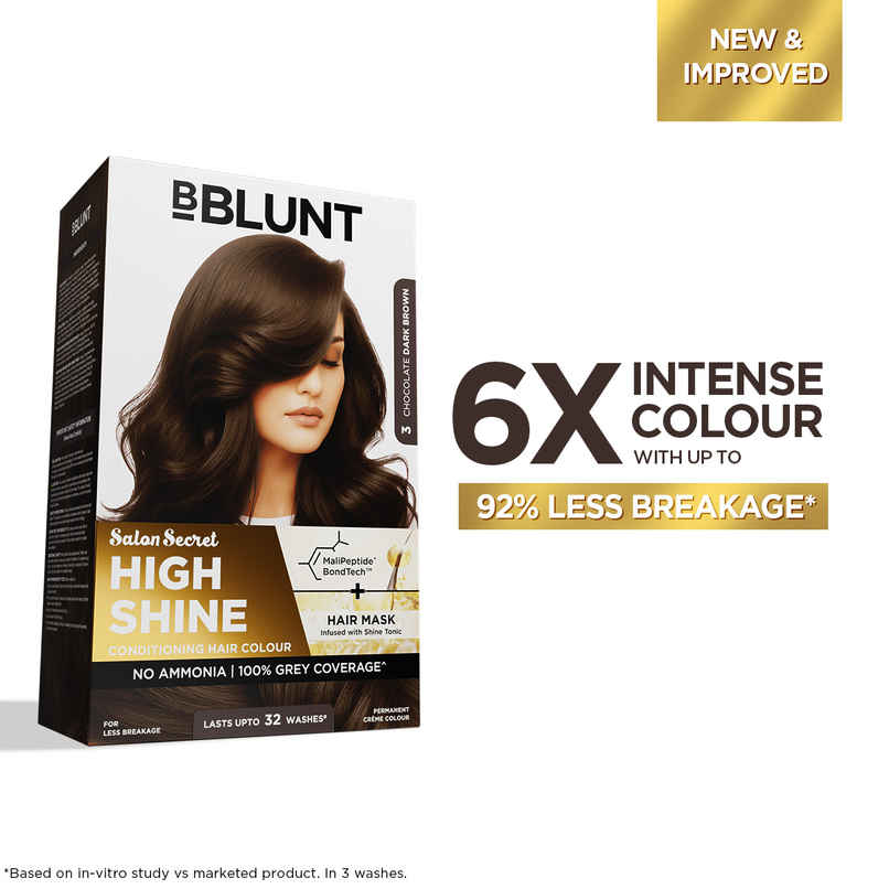 Bblunt Salon Secret High Shine Conditioning Hair Colour | Chocolate Dark Brown Bblunt Salon Secret High Shine Conditioning Hair Colour | Chocolate Dark Brown
