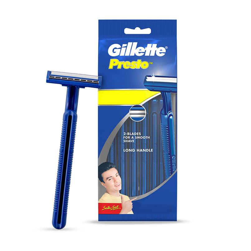 Gillette Presto Razor for Men 2-Blade Smoother Shaving
