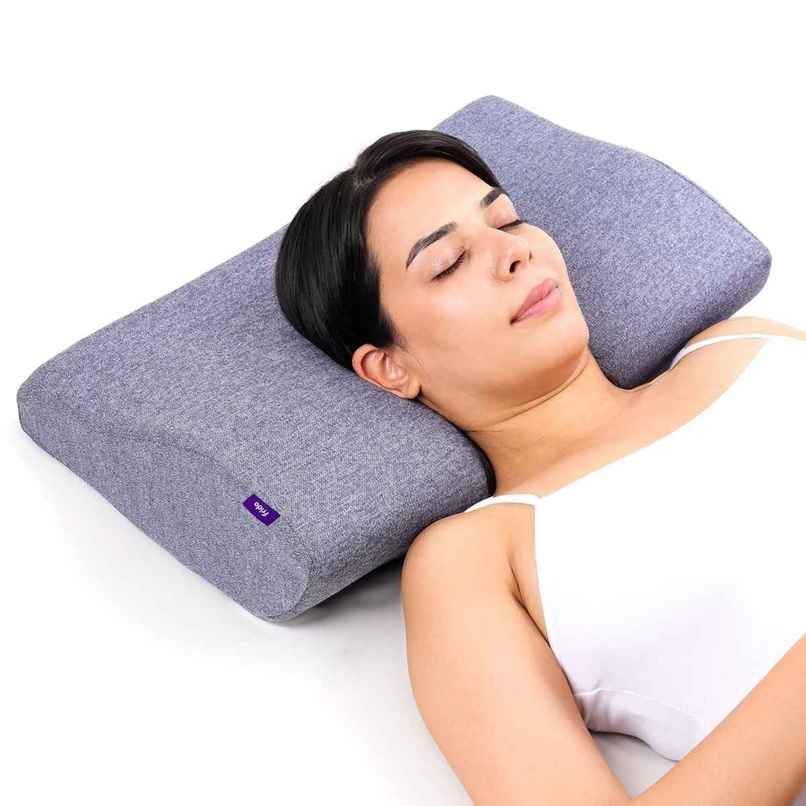 Frido Ultimate Contour Cervical Neck Pillow - Orthopedic - Premium Blue