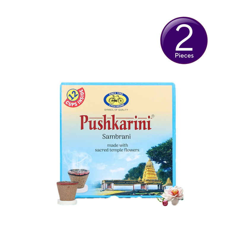 Pure Pushkarini Sambrani Cups| 12 Cups | Cycle Combo