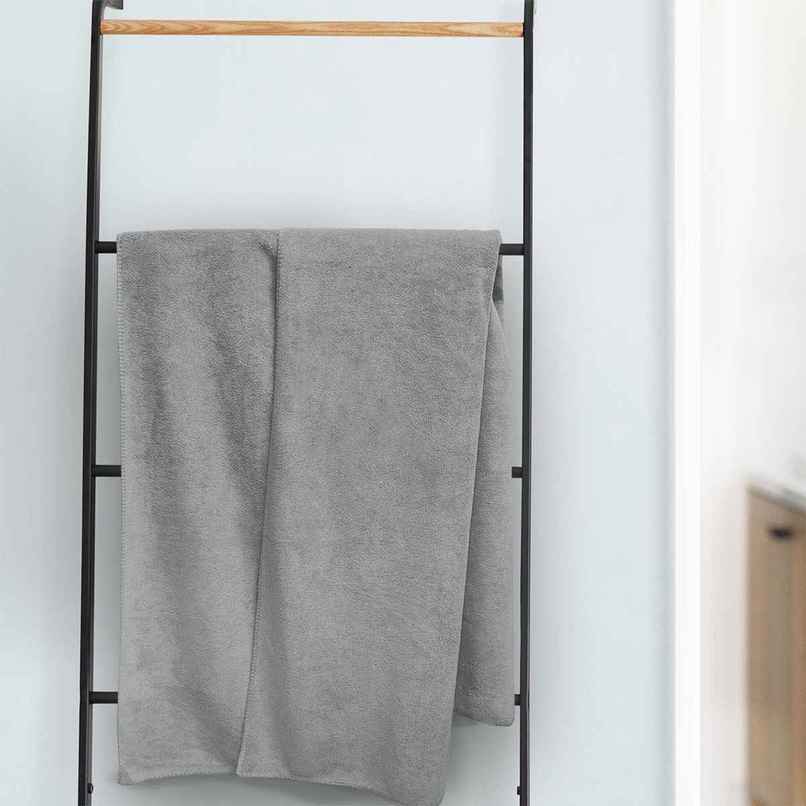 Sassoon Microfiber Large Bath Towel | Grey | 70 x 145 cm Sassoon Microfiber Large Bath Towel | Grey | 70 x 145 cm
