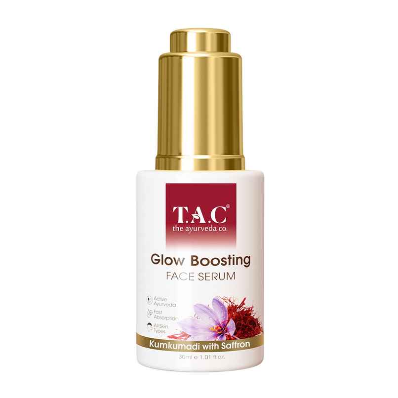 TAC Glow Boosting Face Serum With 24K Gold Brightens Controls Pigmentation All Skin Types TAC Glow Boosting Face Serum With 24K Gold Brightens Controls Pigmentation All Skin Types