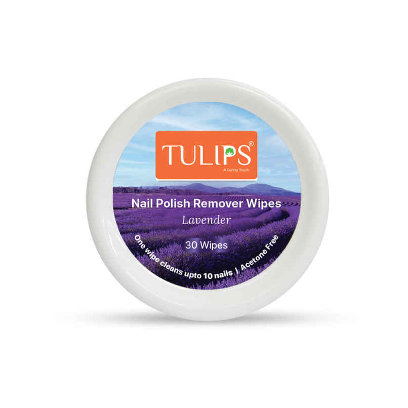 Tulips Lavender Nail Polish Remover Wipes Tulips Lavender Nail Polish Remover Wipes