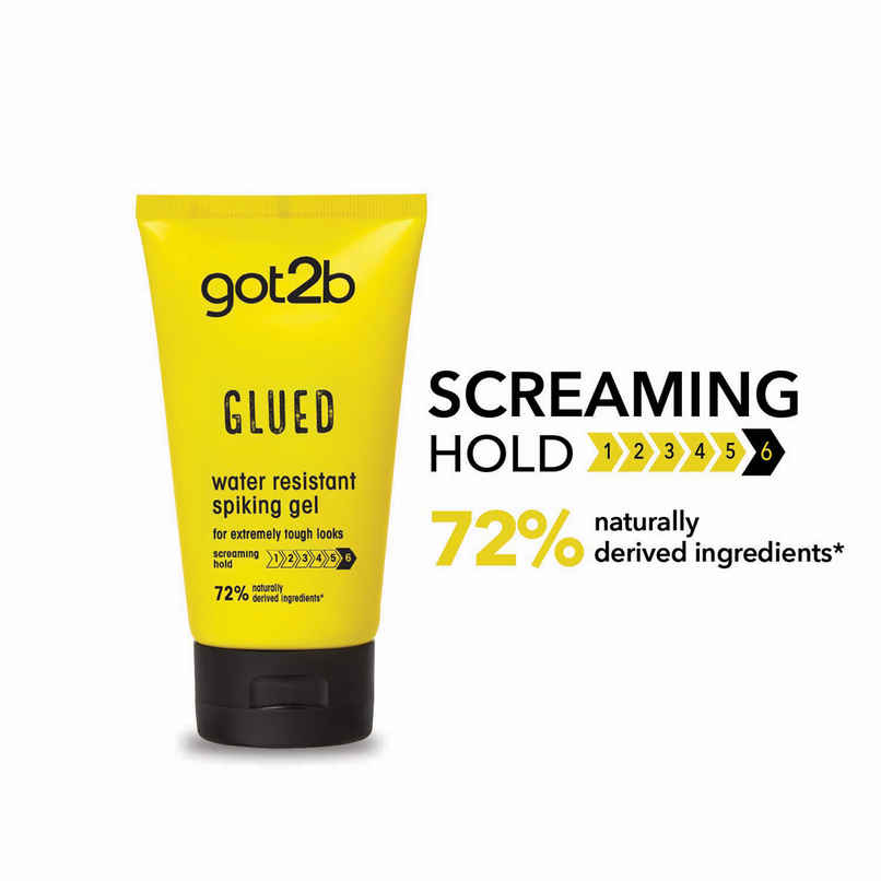 Got2b Glued Water Resistant Spiking Gel With Ultra Strong Hold For Upto 72Hrs Got2b Glued Water Resistant Spiking Gel With Ultra Strong Hold For Upto 72Hrs
