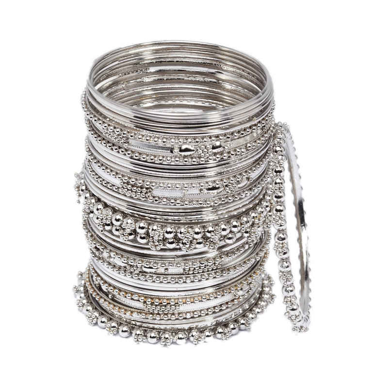 Shining Diva Fashion Oxidised Latest Stylish Traditional Bangles for Women | 10780b-2.8 Shining Diva Fashion Oxidised Latest Stylish Traditional Bangles for Women | 10780b-2.8