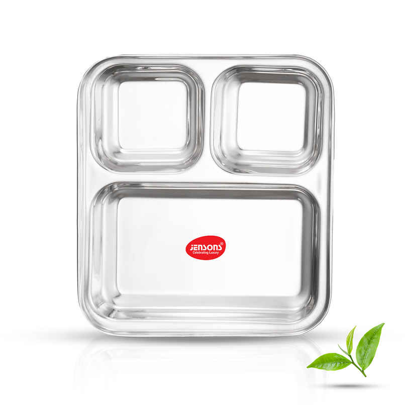 Jensons Stainless Steel Pao Bhaji Plate Jensons Stainless Steel Pao Bhaji Plate