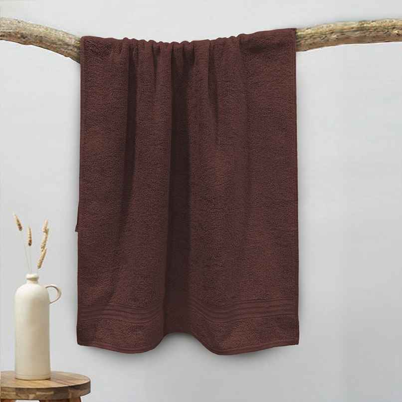 Sassoon Anatolia 100% Cotton Large Bath Towel | Cocoa | 70 x 140 cm