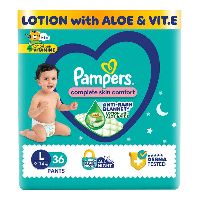Pampers All Round Protection Baby Diapers | Pant Style | L | 36 pcs Pampers All Round Protection Baby Diapers | Pant Style | L | 36 pcs