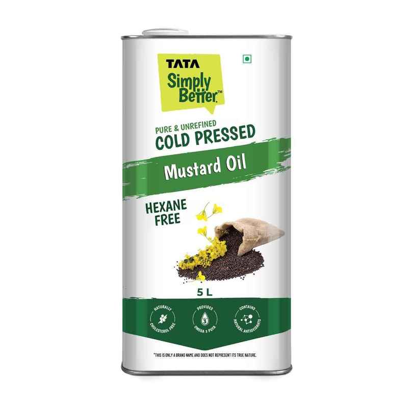 Tata Simply Better Mustard (Sarson) Cold Pressed Oil | Unrefined & Healthy Cooking Oil