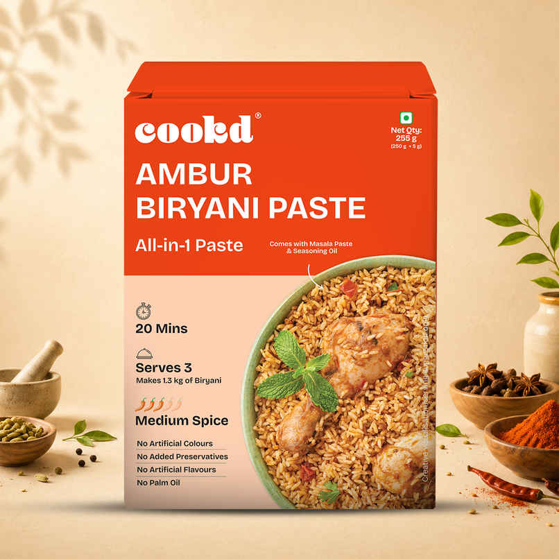Cookd Ambur Biryani Masala Paste - Ready to Cook Cookd Ambur Biryani Masala Paste - Ready to Cook