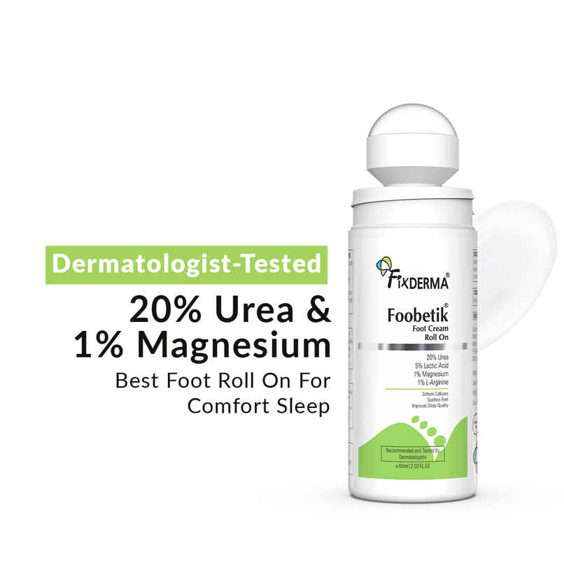Fixderma Foobetik 20% Urea Foot Roll On For Cracked Heels with 5% Lactic Acid