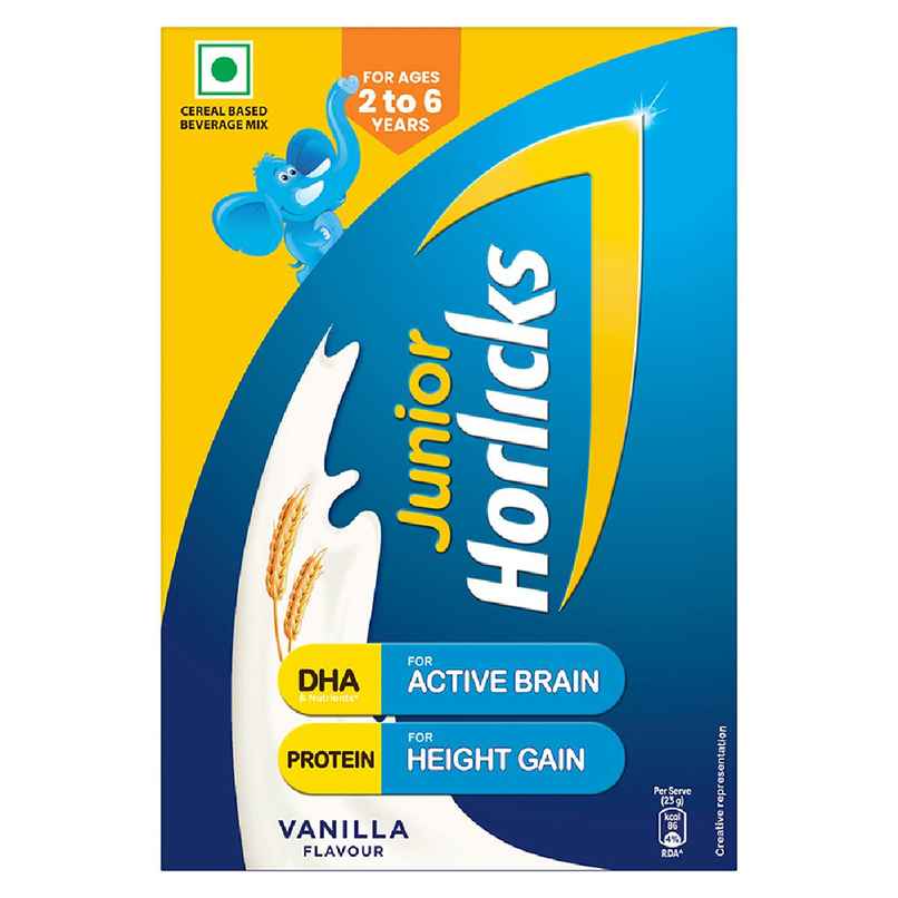 Horlicks Junior Vanilla Flavoured Drink Mix | For 2 - 6 years Kids Horlicks Junior Vanilla Flavoured Drink Mix | For 2 - 6 years Kids