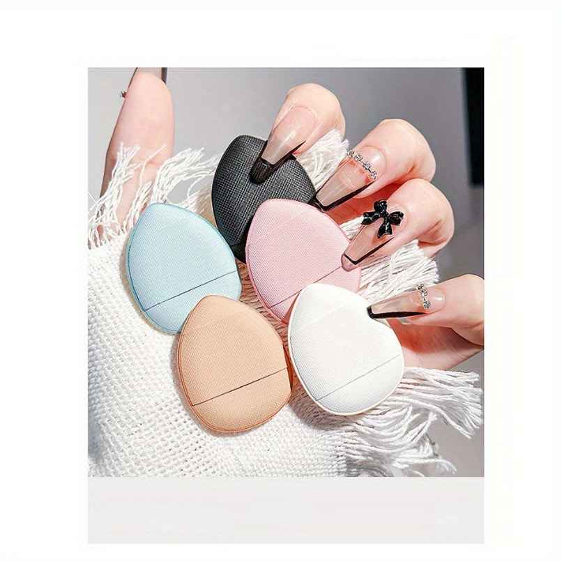 Chronex 5 Pcs Air Cushion Powder Puff Set | Ultra-Soft Wet & Dry Makeup Sponges For Face | AsBAUted