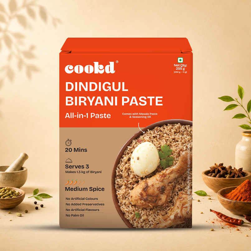 Cookd Dindigul Biryani Masala Paste - Ready to Cook Cookd Dindigul Biryani Masala Paste - Ready to Cook