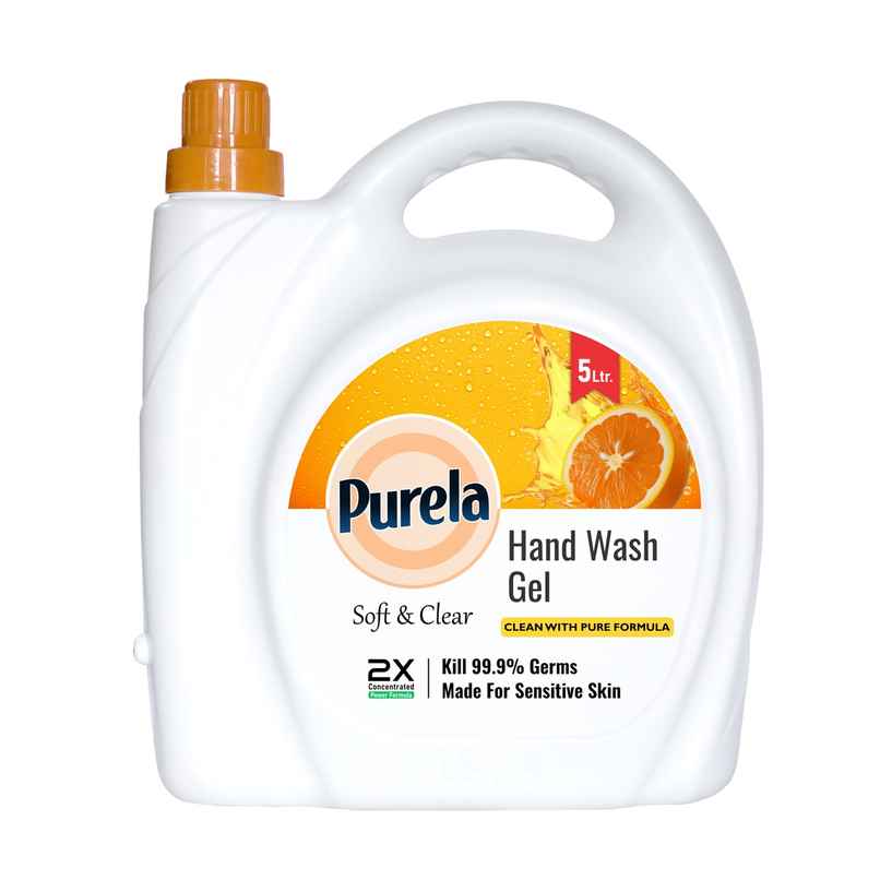 Purela Hand Wash Protection From Germs Hand Wash Liquids Liquid Handwash (Orange) 5 l Purela Hand Wash Protection From Germs Hand Wash Liquids Liquid Handwash (Orange) 5 l